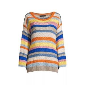 Weekend Max‎ Mara Sweater Women’s Size M Uguale Striped Linen